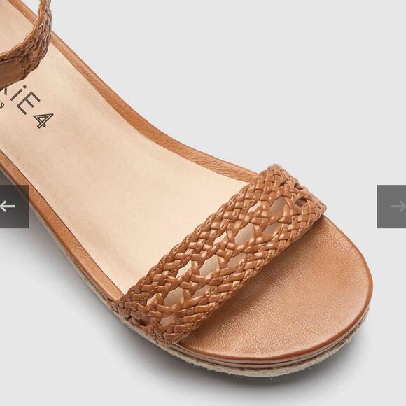 Frankie4 Australia FiFi Tan Espadrille Wedge Sandal Sole Hero™ Footbed Sz 7 $200 - Picture 6 of 15